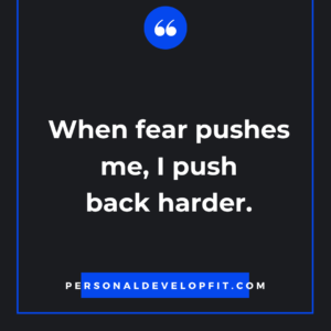 affirmations for fear