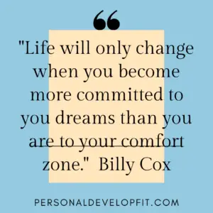 step out of your comfort zone
