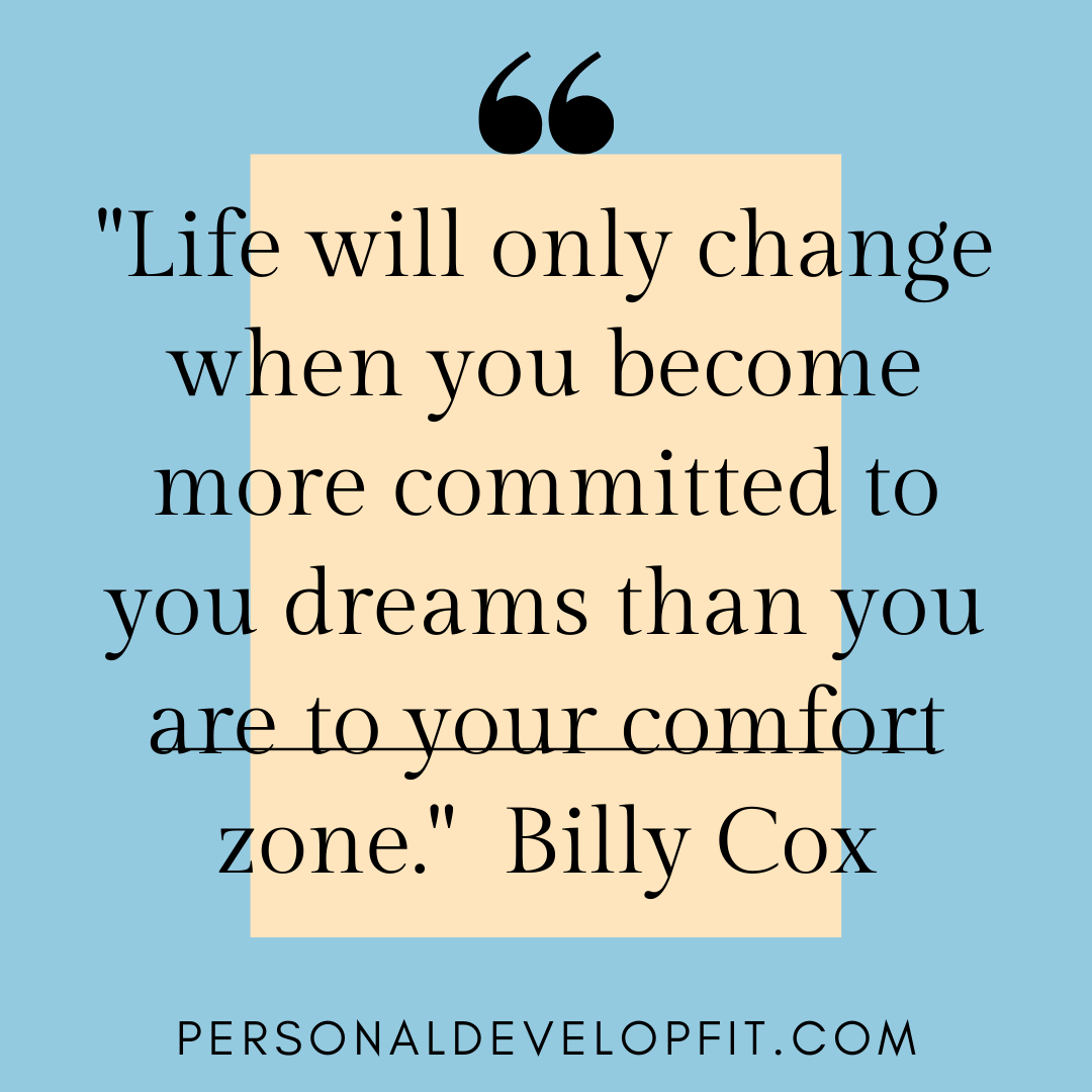 step out of comfort zone