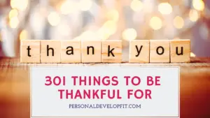 things to be thankful for