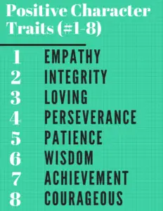 positive character traits