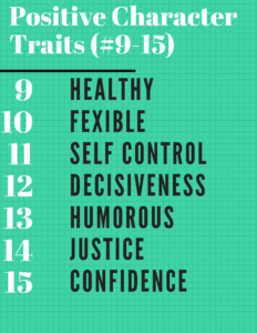 good character traits
